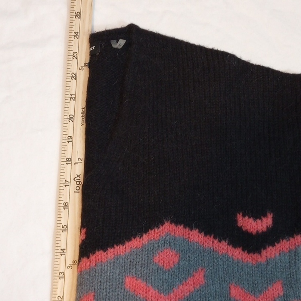 Repeat Womens Sweater Sz XXS Alpaca Wool Black Pink Oversized Warm Winter Fall - Picture 8 of 8